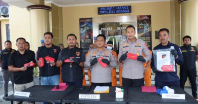 Polres Serang Tangkap 4 Pelaku Spesialis Curanmor di Tangerang dan Serang